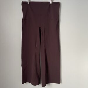 Spanx Booty Boost Flare Yoga Pant Brown Wide Leg Flare Leggings Womens 3X 50243Q